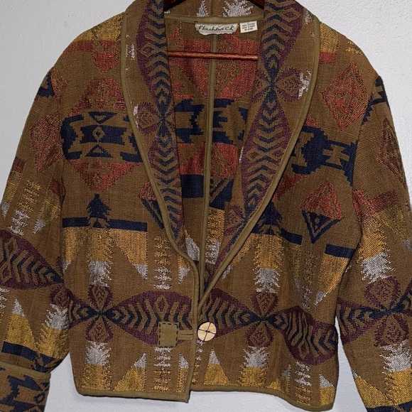 Vintage Aztec Patterned Jacket flashback brand - Picture 2 of 10